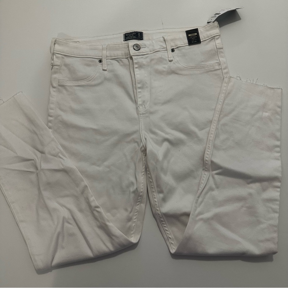Abercrombie & Fitch Women's White Jeans